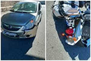 page - Pitești: Coliziune între un autoturism și o motocicletă