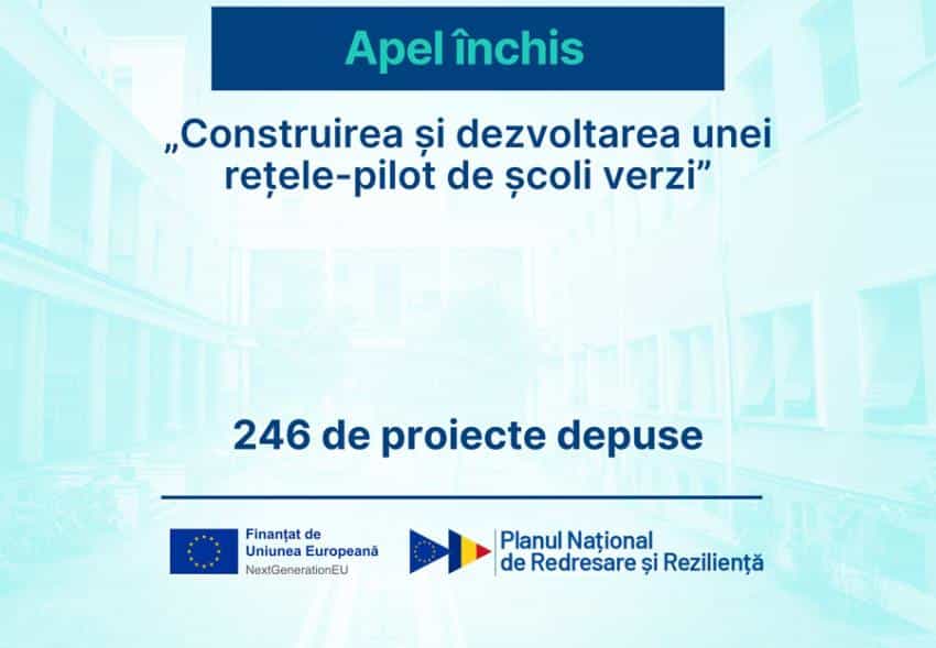 pnrr scoli verzi Sursă foto: Facebook Ministerul Educatiei