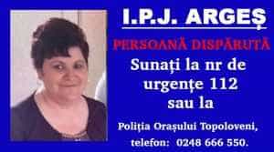 Femeia de 55 de ani din Leordeni, dată dispărută, a fost găsită! 1 disparut - Femeia de 55 de ani din Leordeni, dată dispărută, a fost găsită!