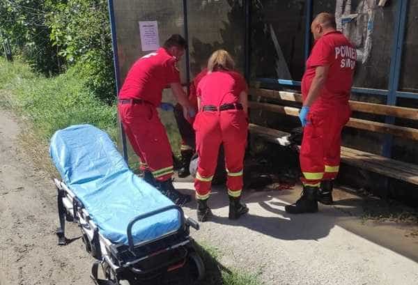 Bărbat salvat de jandarm