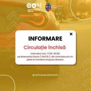 MIOVENI. Circulația rutieră va fi restricționată vineri, 11 august! 1 restrictii la Mioveni