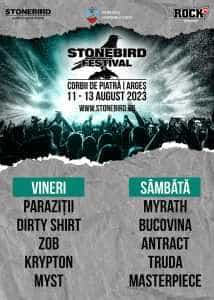 Stonebird Festival. Ce artiști urcă pe scenă astăzi, 11 august! 1 Stonebird-Afis-2023