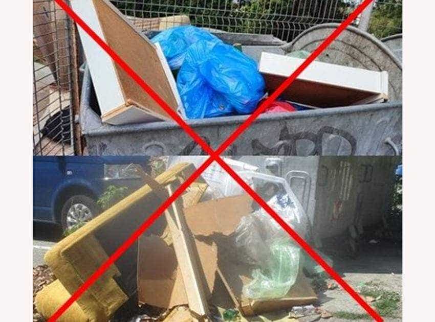 gunoi voluminos Sursă foto: Facebook Primăria Municipiului Pitești.