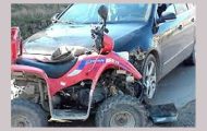 accident masina cu atv