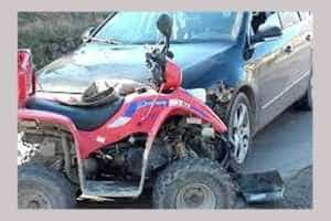 accident masina cu atv