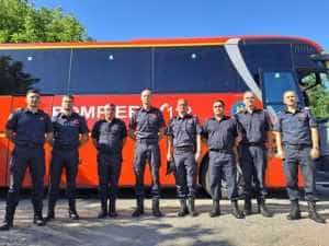 O nouă misiune a pompierilor români în Franța. Printre salvatori se află și un argeșean 2 pompieri arges romania