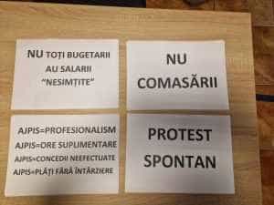 Protest spontan în cadrul AJPIS Argeș! 2 protest - Protest spontan în cadrul AJPIS Argeș!