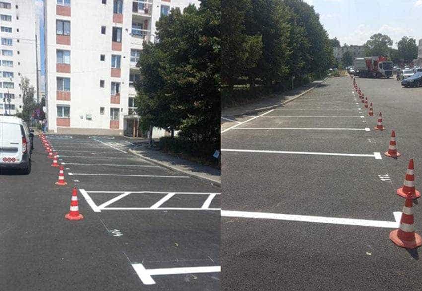 Parcari trivale Sursă foto: Facebook Primăria Municipiului Pitesti.