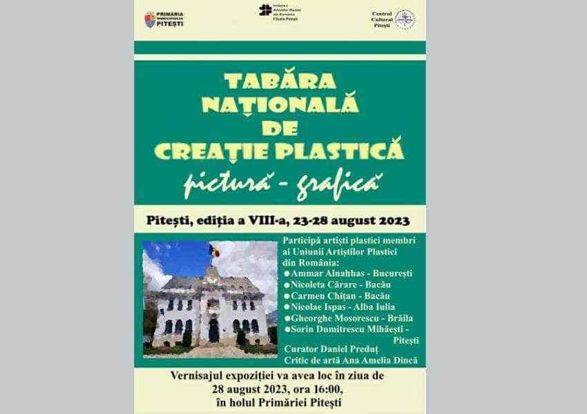 tabara de pictura s grafica Sursă foto: Facebook Primăria Municipiului Pitești.