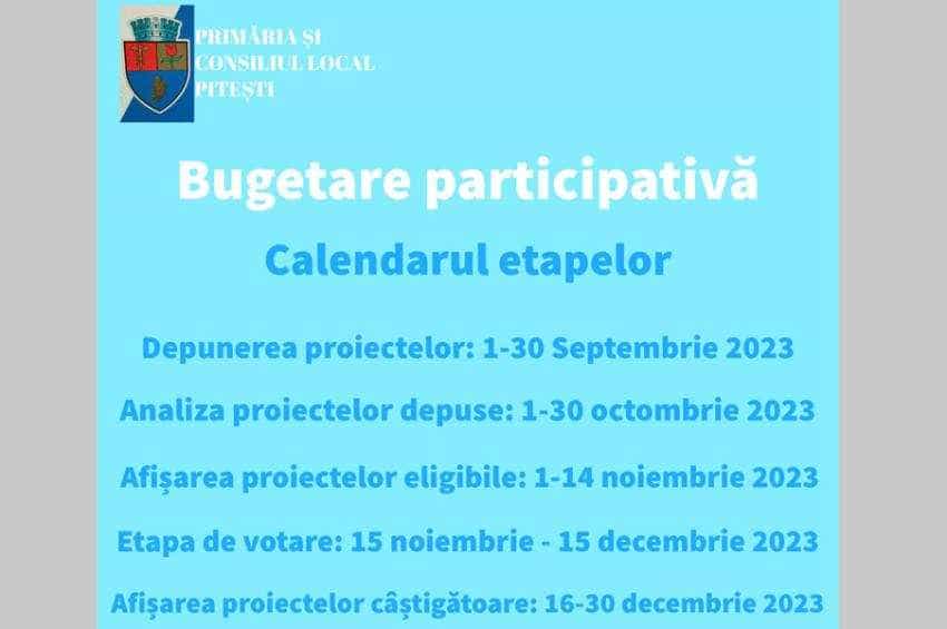 Sursă foto: Facebook Primăria Municipiului Pitești. 