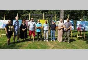 Atelier de lucru – ”Tabăra Națională de Creație Plastică – Pictură, Grafică” Pitești 25 Sursă foto: Facebook Primăria Municipiului Pitești.