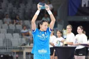 CSM București a câștigat Supercupa României la Pitești Arena 2 Sursă foto: Facebook Federația Română de Handbal.