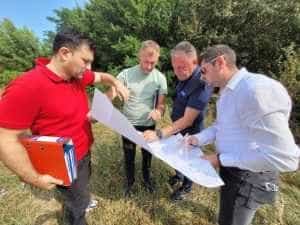 Când va fi gata? Teren de sport multifunctional în cartierul Prundu 2 Sursă foto: Facebook Cristian Gentea.