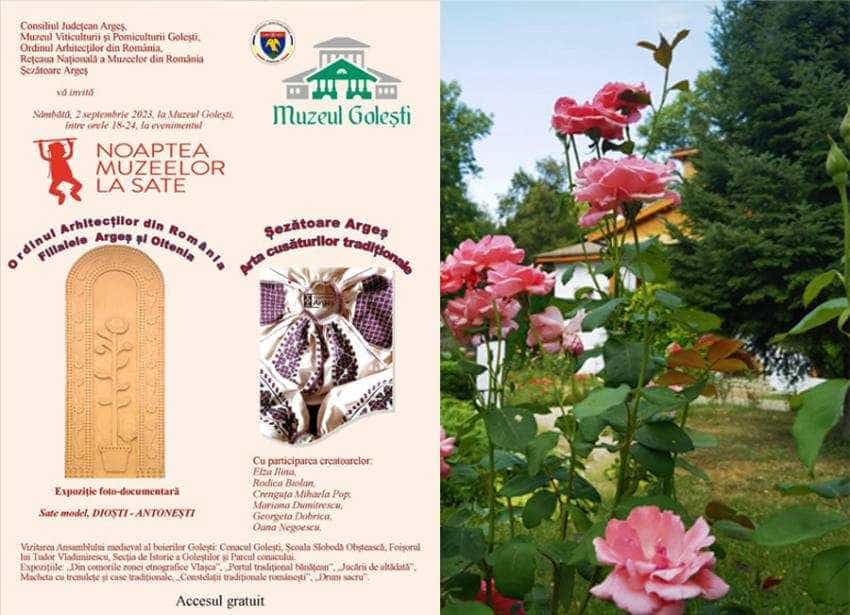 Muzeul Golesti noaptea kmuzeelor de la sat Sursă foto: Facebook Muzeul Golești.