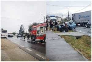 page 2 - (VIDEO) Accident grav la Bascov! Două autoturisme implicate