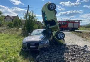 IMG 20230904 WA0012 1120x840 1 - O șoferiță de 34 de ani a ajuns la spital după ce s-a răsturnat cu mașina