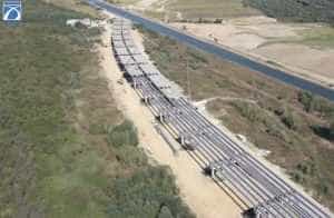 Autostrada Sibiu - Pitești. Imagini de pe șantierul secțiunii Curtea de Argeș-Pitești 4 Sursă foto: Facebook print screen CNAIR