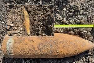 page - (VIDEO) Proiectil din Primul Război Mondial, găsit la Albota