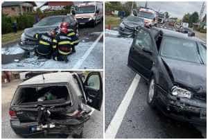 page 2 - Carambol cu trei mașini la Albota! Trei persoane, între care și un minor, au fost rănite