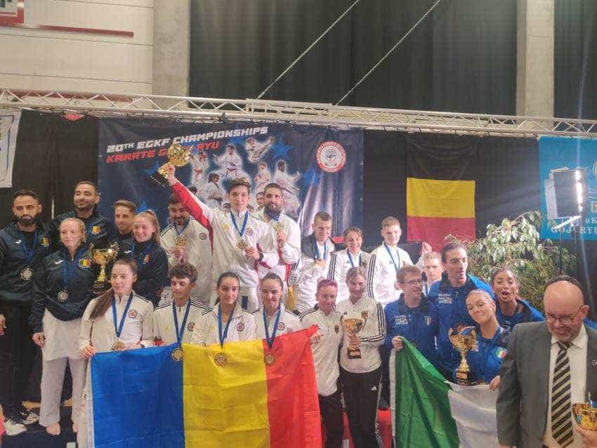 Campionatul European de Karate Goju Ryu Sursă foto: Facebook Sebastian Ene.