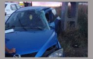 accident masina stalp
