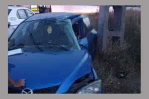 accident masina stalp