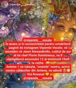 Viperele Vesele vin cu o surpriză de proporții. Cine câștigă Chefi la Cuțite, sezonul 12? 1 Suirsă foto: print screen Instagram Viperele Vesele