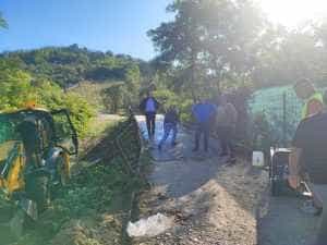 La Bogați s-a demarat acțiunea de asfaltare și construire a unor poduri 1 poduri Bogați