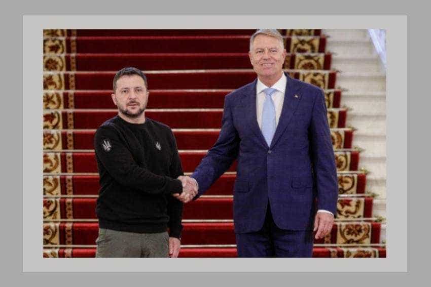 Volodimir Zelenski in Romania