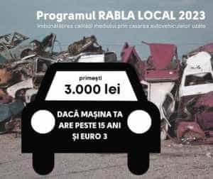 Programul Rabla Local. Anunț privind deschiderea sesiunii de finanțare 15 Rabla