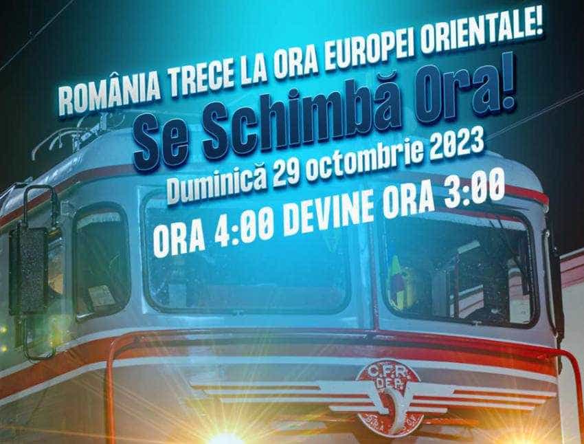 cfr calatori schimba ora Sursă foto: Facebook CFR Călători.