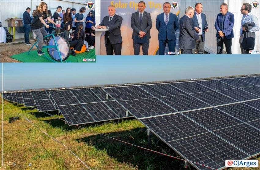 A fost inaugurat cel mai mare parc fotovoltaic în comuna Rătești