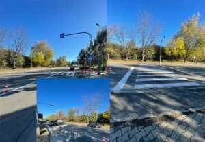 Trecere pentru pietoni relocată – strada Gheorghe Șincai 1 Sursă foto: Facebook Primăria Munciipiului Pitești.