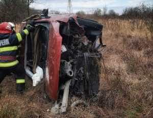 IMG 20231102 WA0076 - O femeie de 66 de ani a ajuns la spital, după ce s-a răsturnat cu maşina pe A1