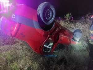 e45c7b73 652a 4efe a6e8 16a7e559ef04 - Un piteștean de 19 ani, cu permisul suspendat, s-a răsturnat cu mașina în timp ce era urmărit de polițiști