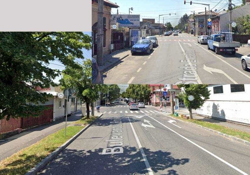 intersectia Bd. Eroilor cu str. Exercitiu Sursă foto: Facebook Primăria Municipiului Piteși.