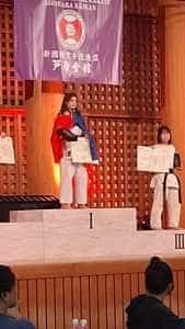 399086083 3650717025197890 9191806848992802239 n - (Video) O fetiţă din Argeş - campioană mondială la karate în Japonia