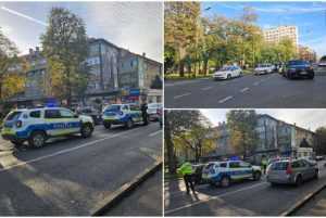 Polițist care făcea cercetări la locul unui accident rutier, acroșat de o mașină 1 9364628urmarireincentrulAraduluicolaj - Polițist care făcea cercetări la locul unui accident rutier, acroșat de o mașină