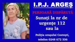 Femeia de 76 de ani, din Argeș, dată dispărută - A fost găsită în București! 20 WhatsApp Image 2023 11 11 at 14.32.25 - Femeia de 76 de ani, din Argeș, dată dispărută - A fost găsită în București!