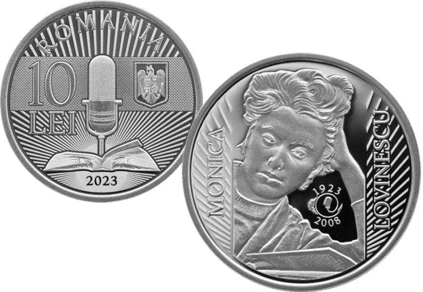emisiune numismatica Monica Lovinescu Sursă foto: bnr.ro