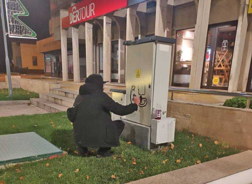 act de vandalism Pitesti Sursă foto: Primăpria Municipiului Pitesti