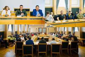 Proiect Erasmus+ ”Our Green Heritage Awareness”. Defilare prin centrul Piteștiului 1 Suirsă foto: Primăria Municipiului Pitesti