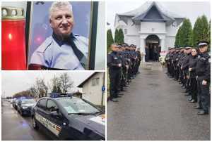 page 2 - Zeci de polițiști au venit să îi aducă un ultim omagiu lui Condoruș Savaste, la Capela Sfântul Gheorghe
