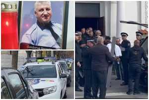 page - Manifestare puternică de solidaritate: Zeci de polițiști locali, alături de Condoruș Savaste pe ultimul drum!