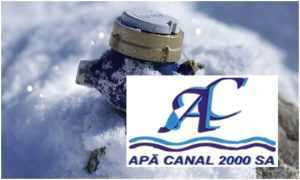 Apă Canal 2000 SA: „Protejați contoarele de apă împotriva înghețului” 1 apa canal contor