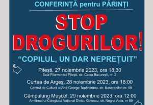 Conferință pentru părinți: ”STOP DROGURILOR - Copilul, un dar neprețuit” 28 Sursă foto: Facebook Primăria Municipiului Pitești.