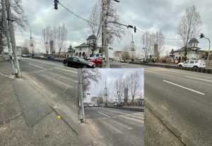 Pitești. Trecere de pietoni semaforizată cu buton, relocată 1 Sursă foto: Facebook Primăria Pitești