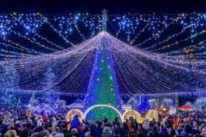 Mioveniul devine oraș de poveste: În Ajunul zilei de Sfântul Andrei se aprinde iluminatul festiv! 1 Sursă foto: Facebook Primăria Orașului Mioveni.