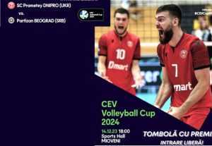 Volei masculin din Cupele Europene, la Mioveni 16 Sursă foto: Facebook Primăria Orașului Mioveni.