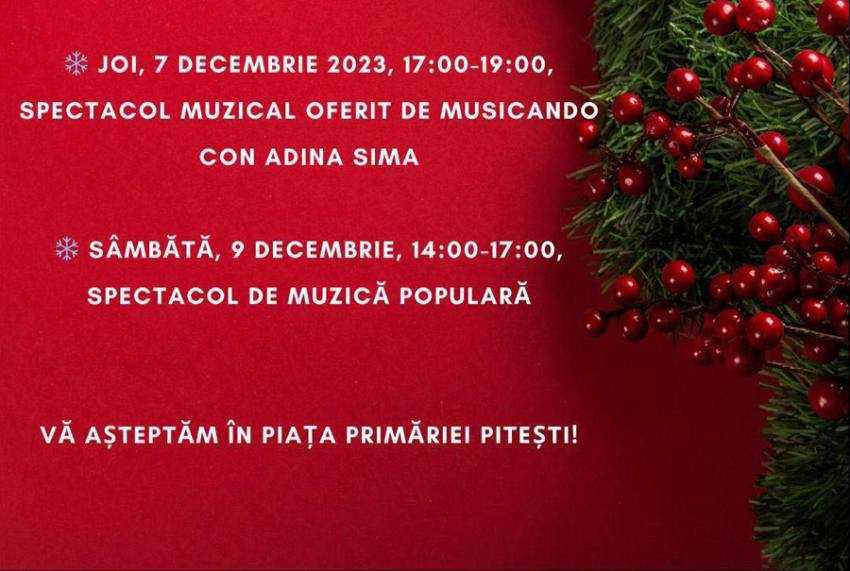 Sursă foto: Facebook Târg de Crăciun Pitești.